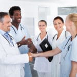 Group Of Happy Multiracial Doctors