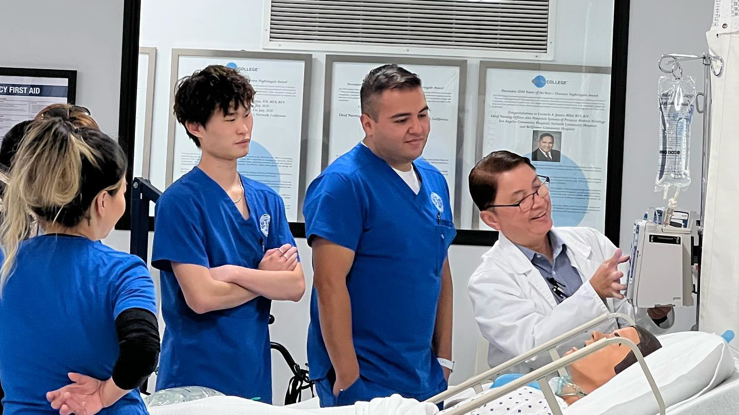 A VN instructor with students