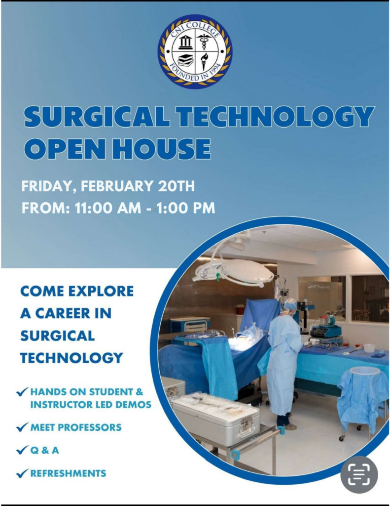 Flier for ST open house on Feb. 20, 2026 at 11am